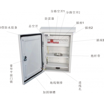 智能配電箱,抱桿監控設備箱